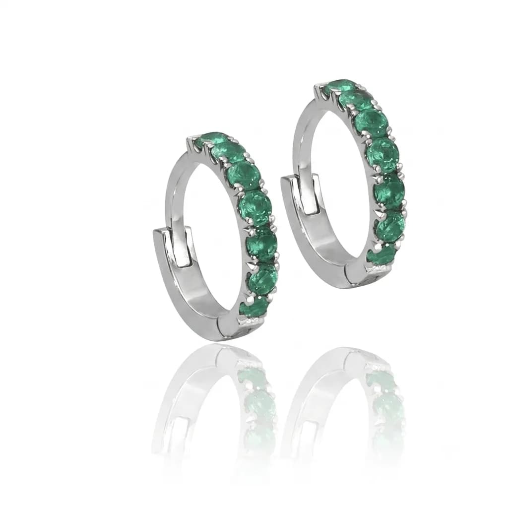 Emerald Hoops - imagen 1
