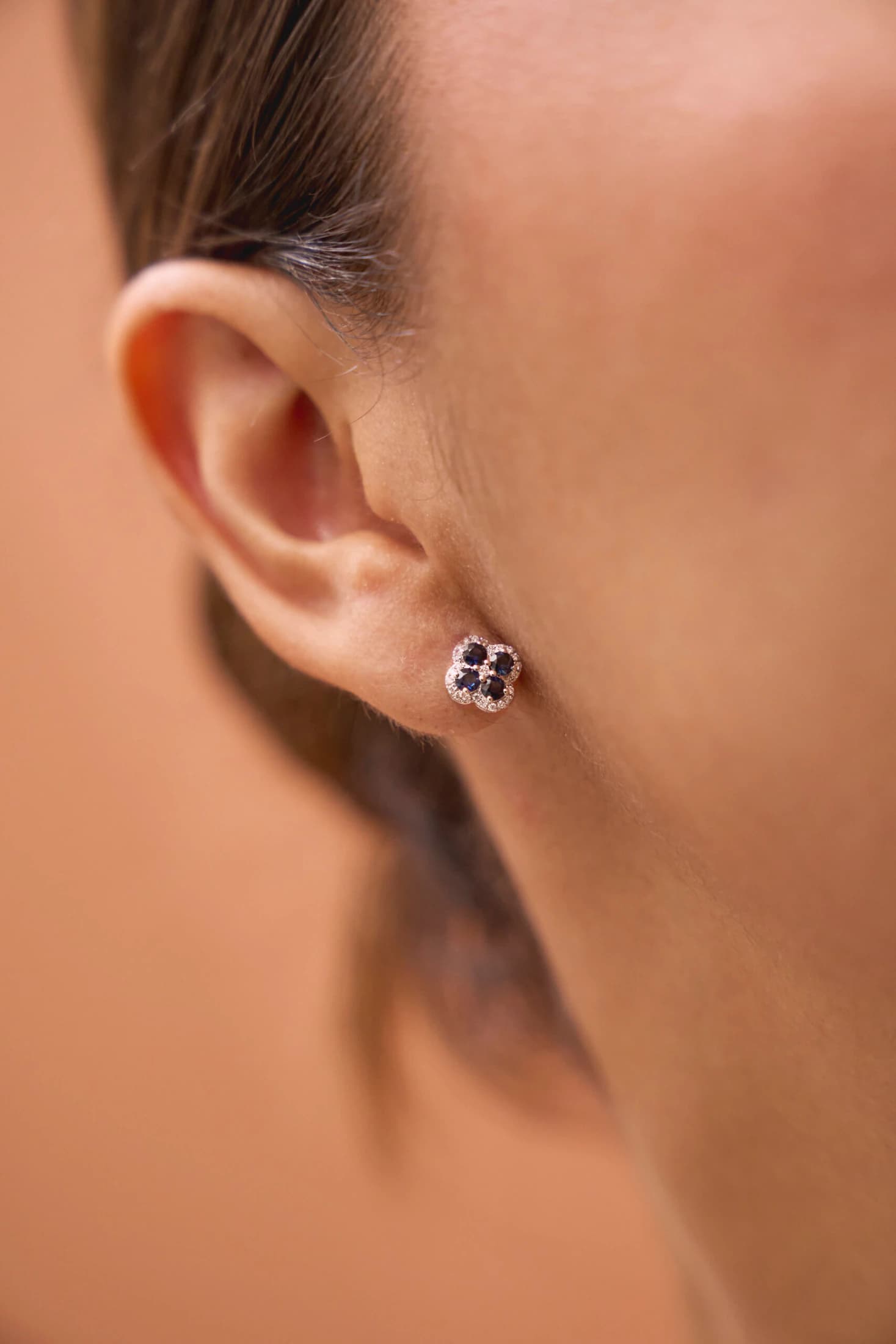 Verona Shapphire Studs - imagen 2