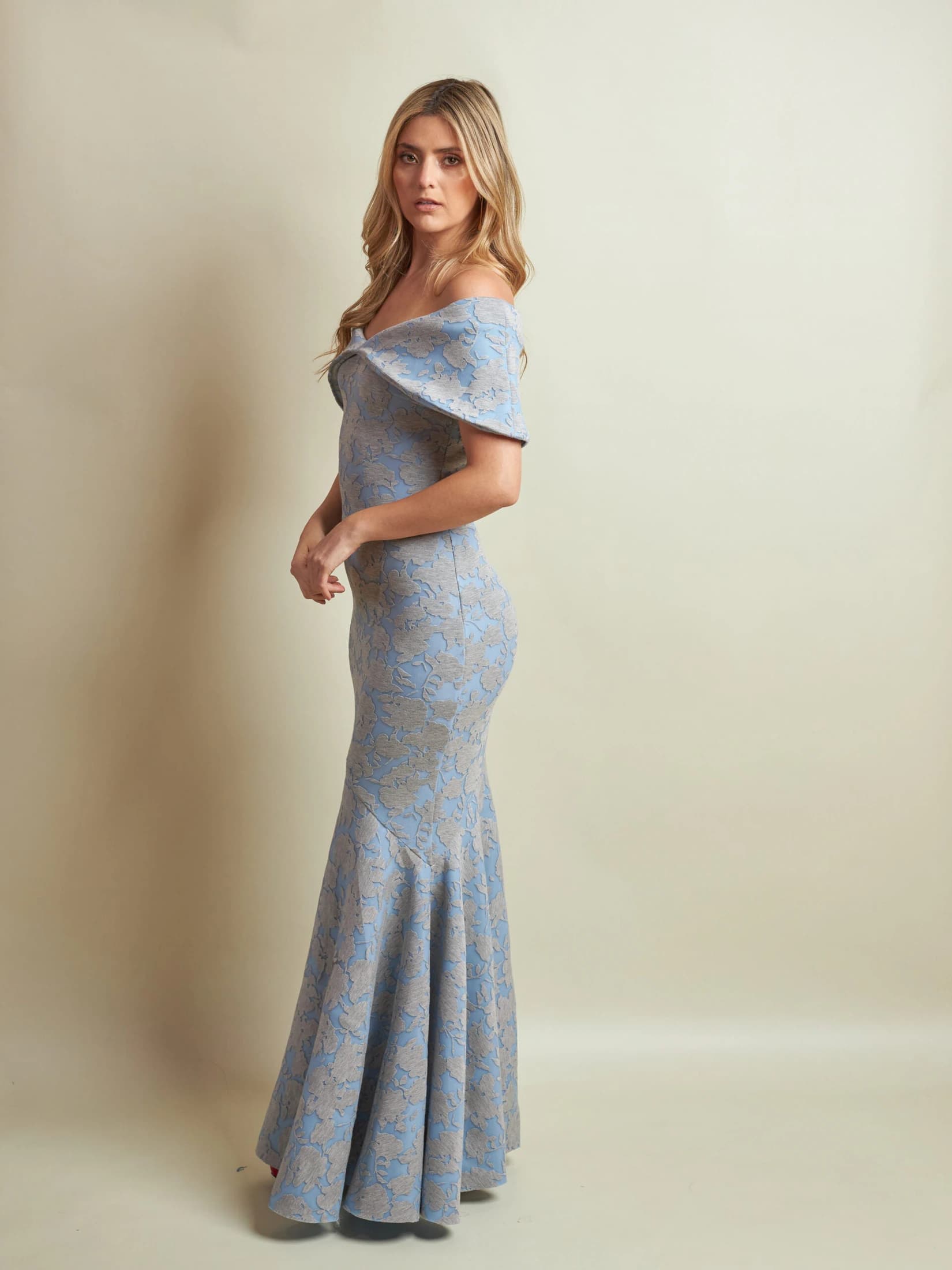 Vestido Sabina Ii Estampado Azul - imagen 4