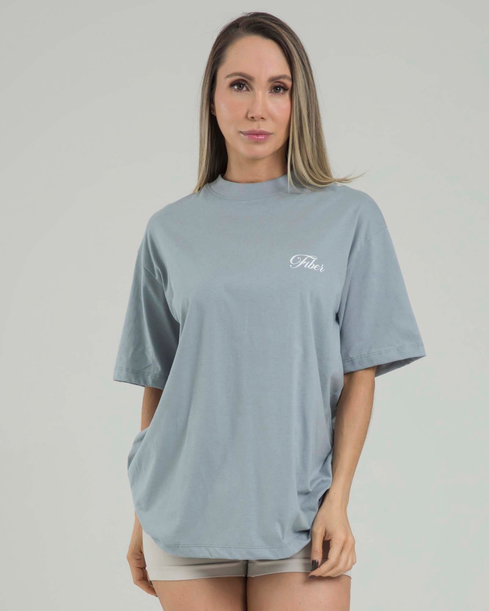 Camiseta oversize positive gris lumen FIBER - imagen 1