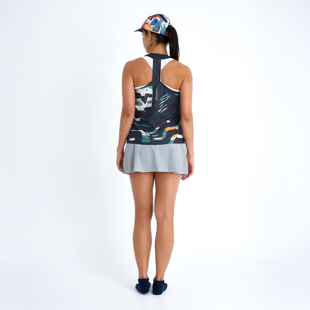 CAMISETA RUNNING MANGA SISA ROCART BLUE PARA MUJER - imagen 2