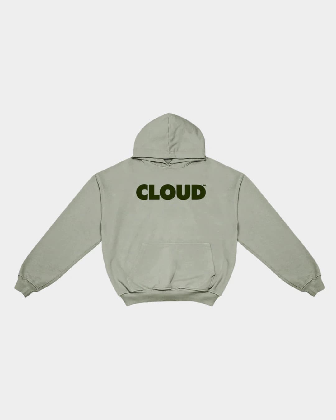 HOODIE BLOCK VERDE SOBRE VERDE BOXY FIT - imagen 1