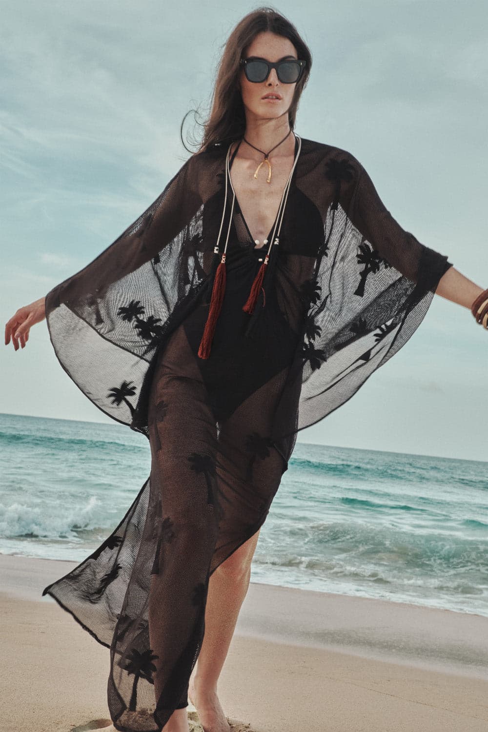 Palm Veil Tunic Dress - imagen 2
