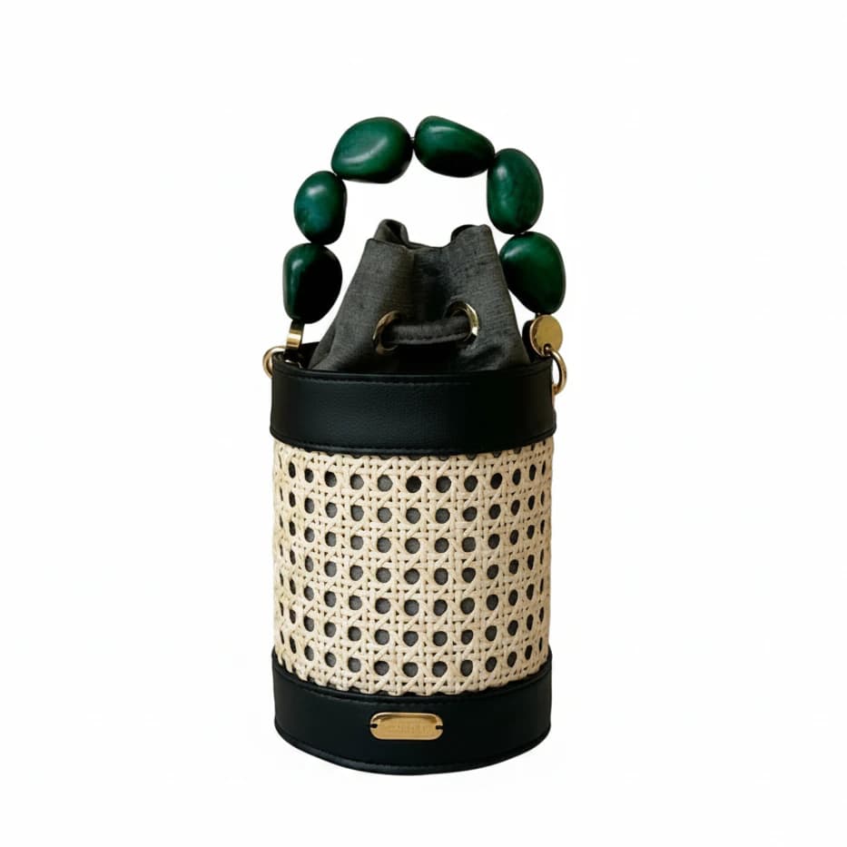 Black Minco Cactus Line with Green Tagua Handle