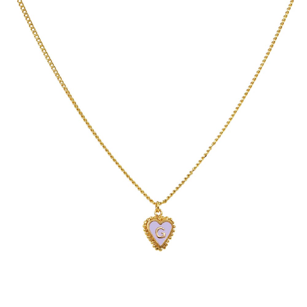 Cadena 1 Letra Heart Morado - imagen 8