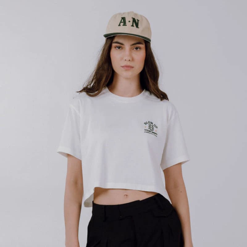 SLIM BOXY IVORY T-SHIRT - imagen 2