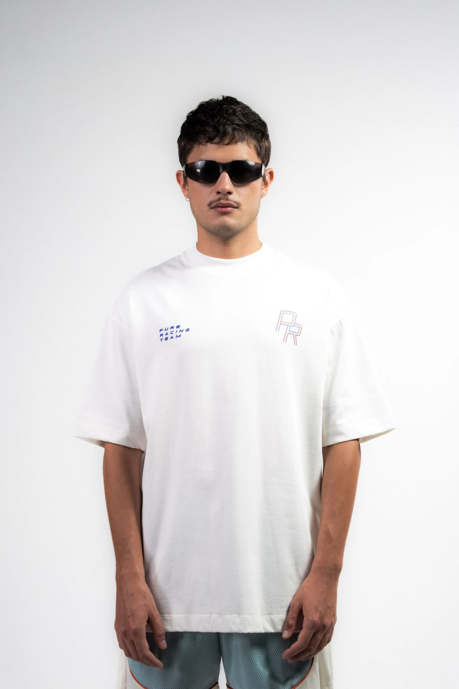 Overdrive Ivory Racing Lines T-Shirt - imagen 2