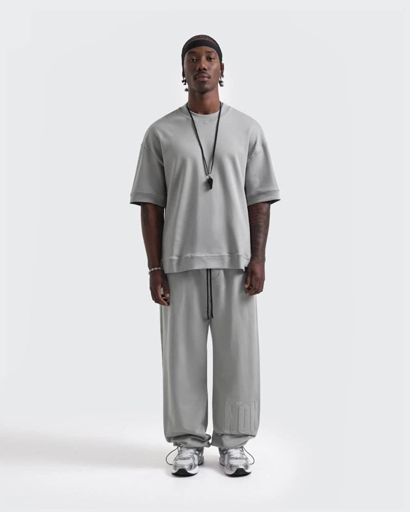 Camiseta Básica Oversize 300 Gramos Gris - imagen 5