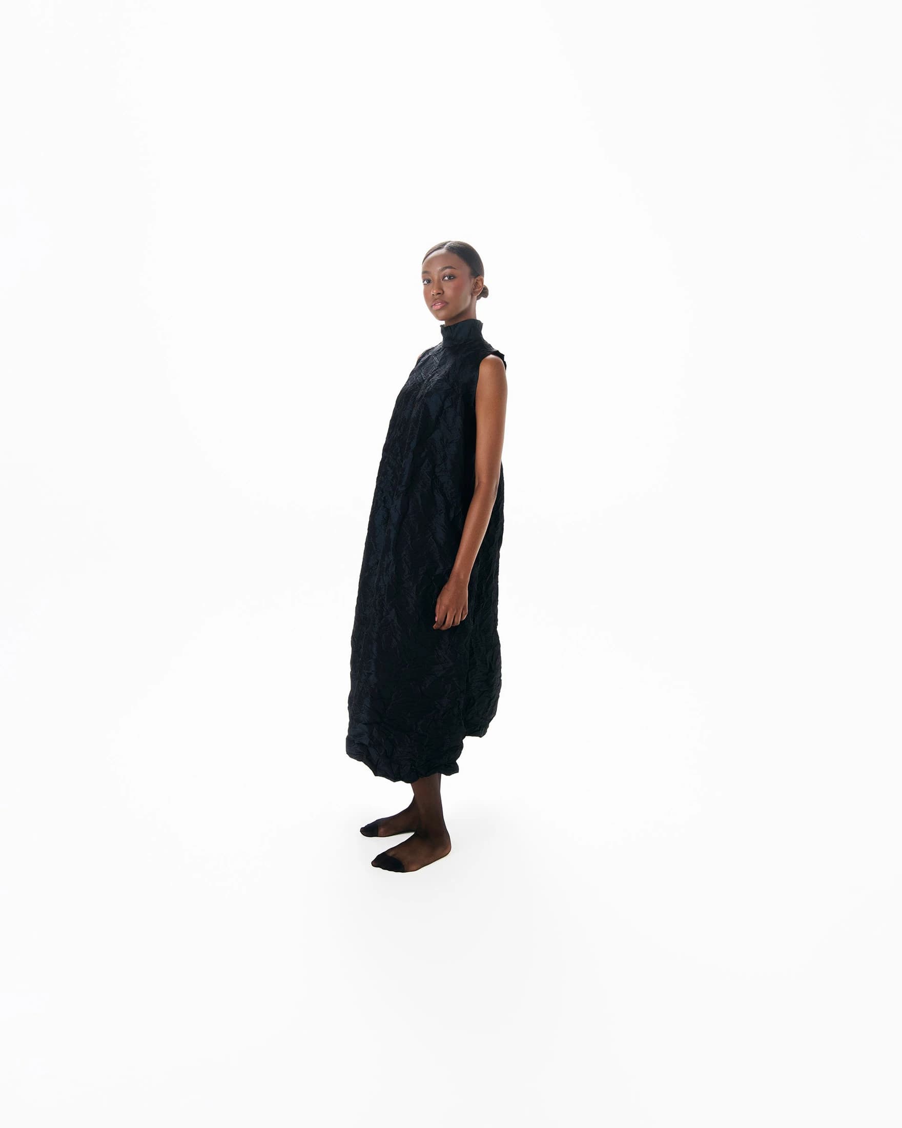 VESTIDO TEXTURA NEGRO #1 - imagen 3
