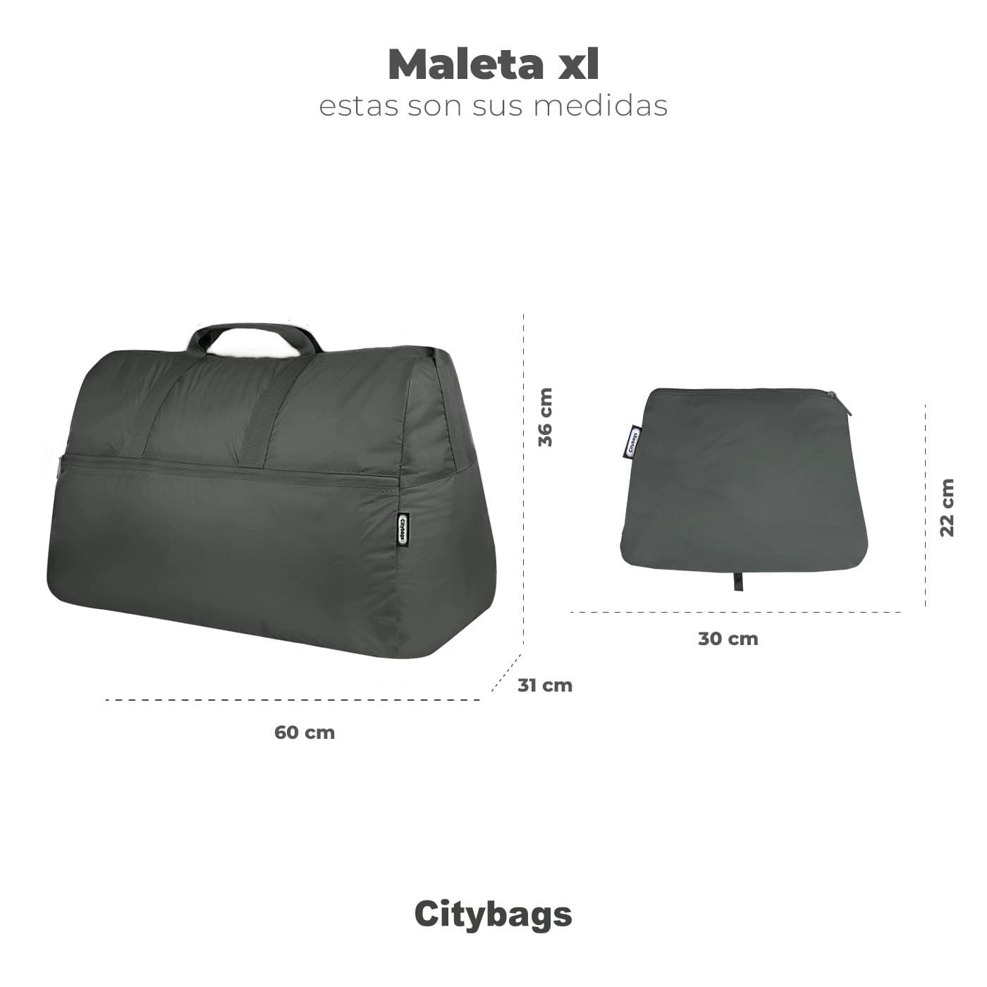Maleta XL Plegable Puffer Azul - imagen 5