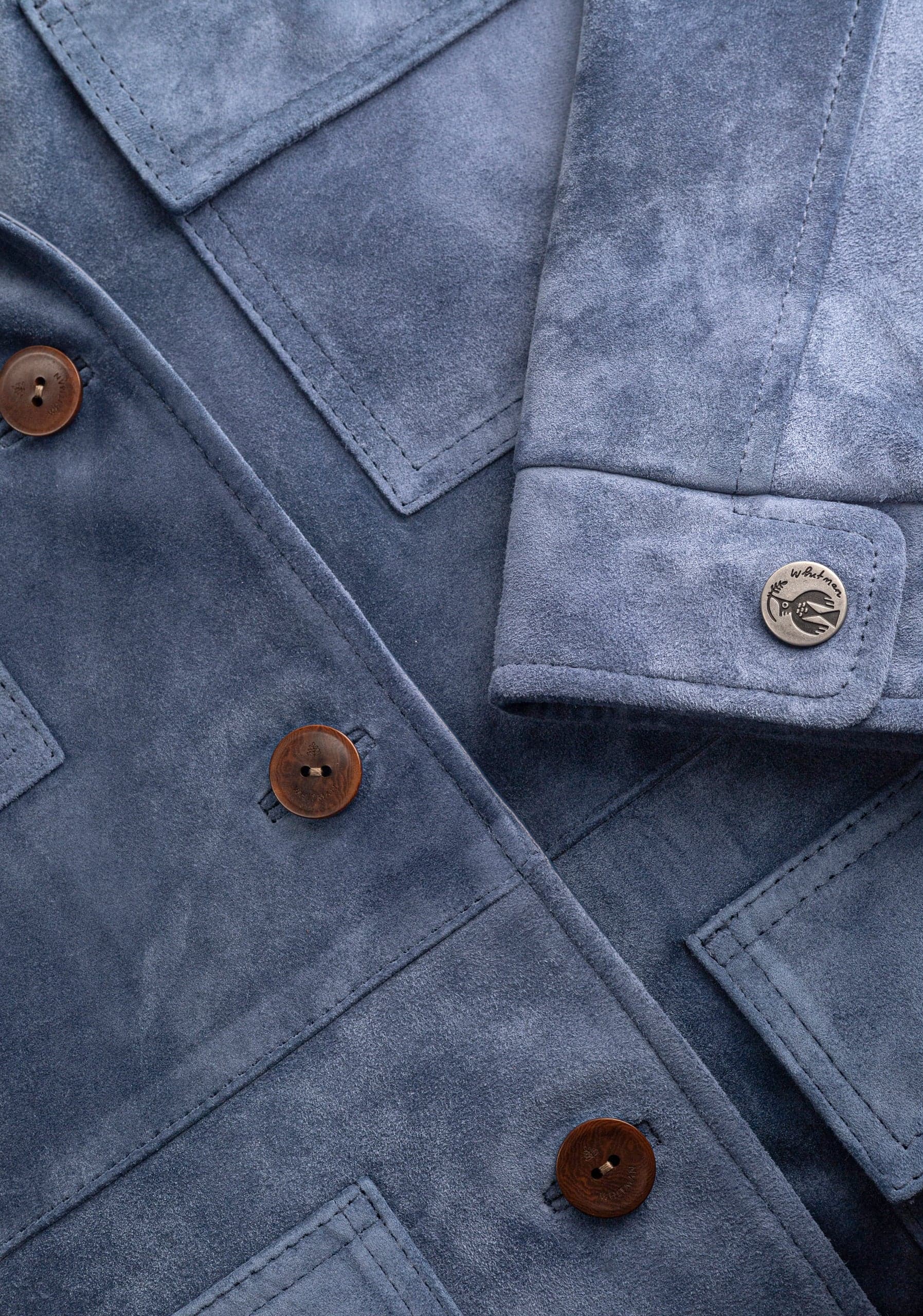 Chaqueta M Ruanda Gamuza Azul Med - imagen 4