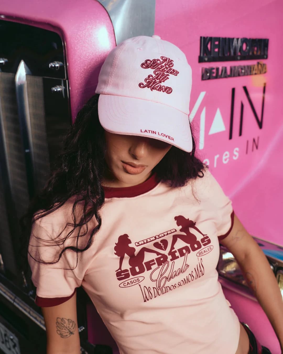 GORRA NO SUELTES MI MANO ROSADO - imagen 3
