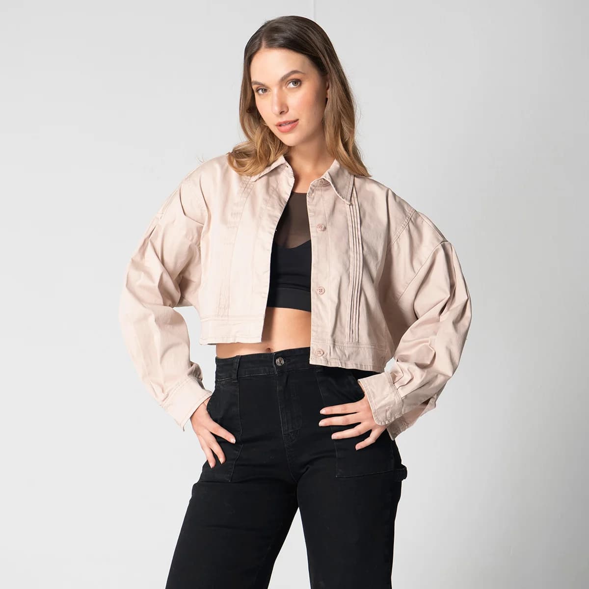 Chaqueta Corta Dril Oversize Magesty