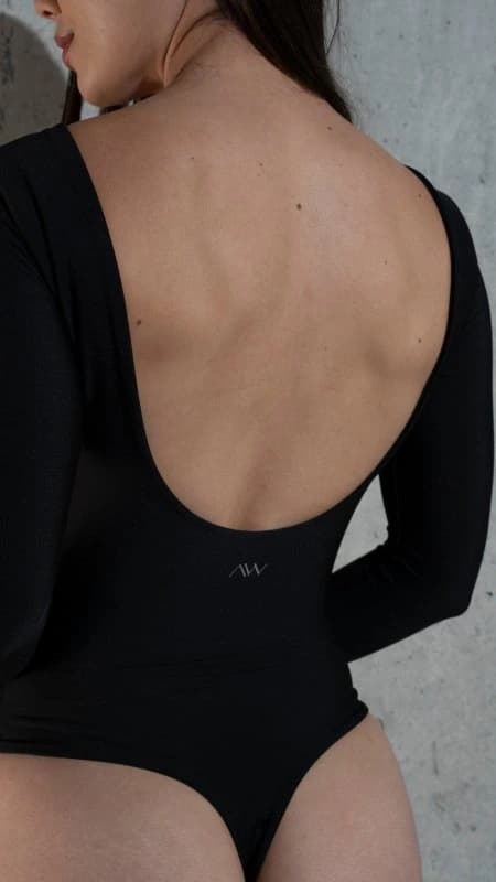 Core Sculpt Long Sleeve bodysuit  Negro - imagen 2