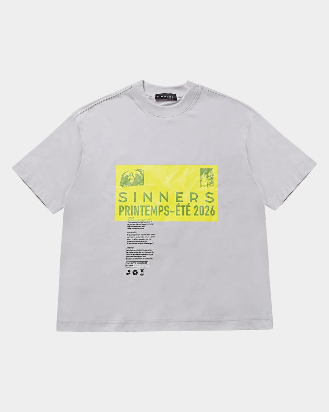 PRE-CAUCION GRAY T-SHIRT - imagen 1