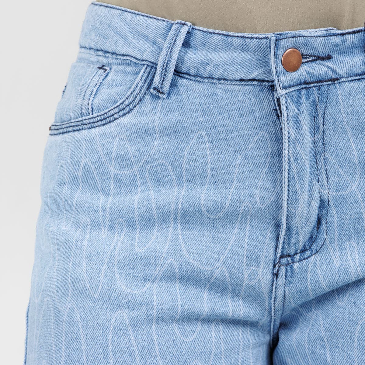Jean Wide Leg  Ax-3077 Rigido - imagen 3