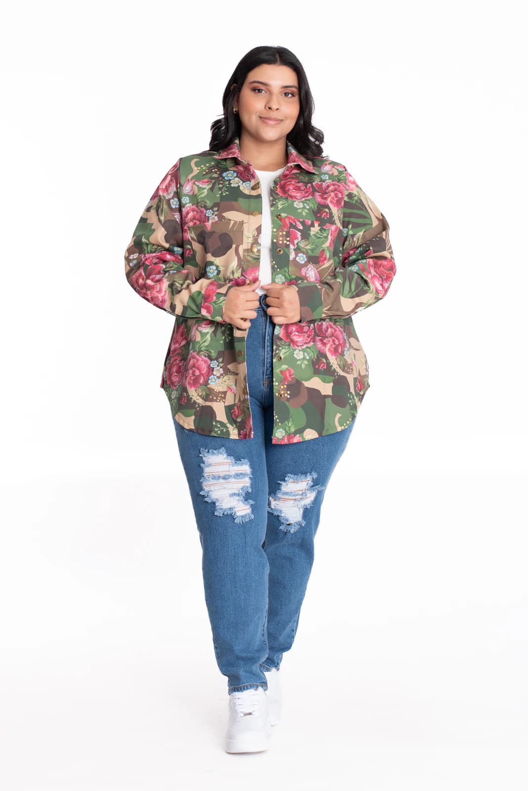 Chaqueta Flores Estampada - imagen 8