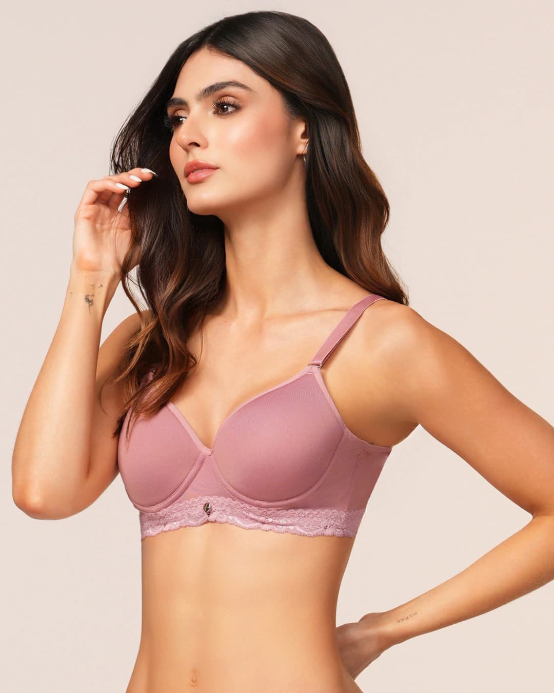 Brasier Copa Entera con Encaje en la Base y Soporte Cómodo Ref. 421 - imagen 3