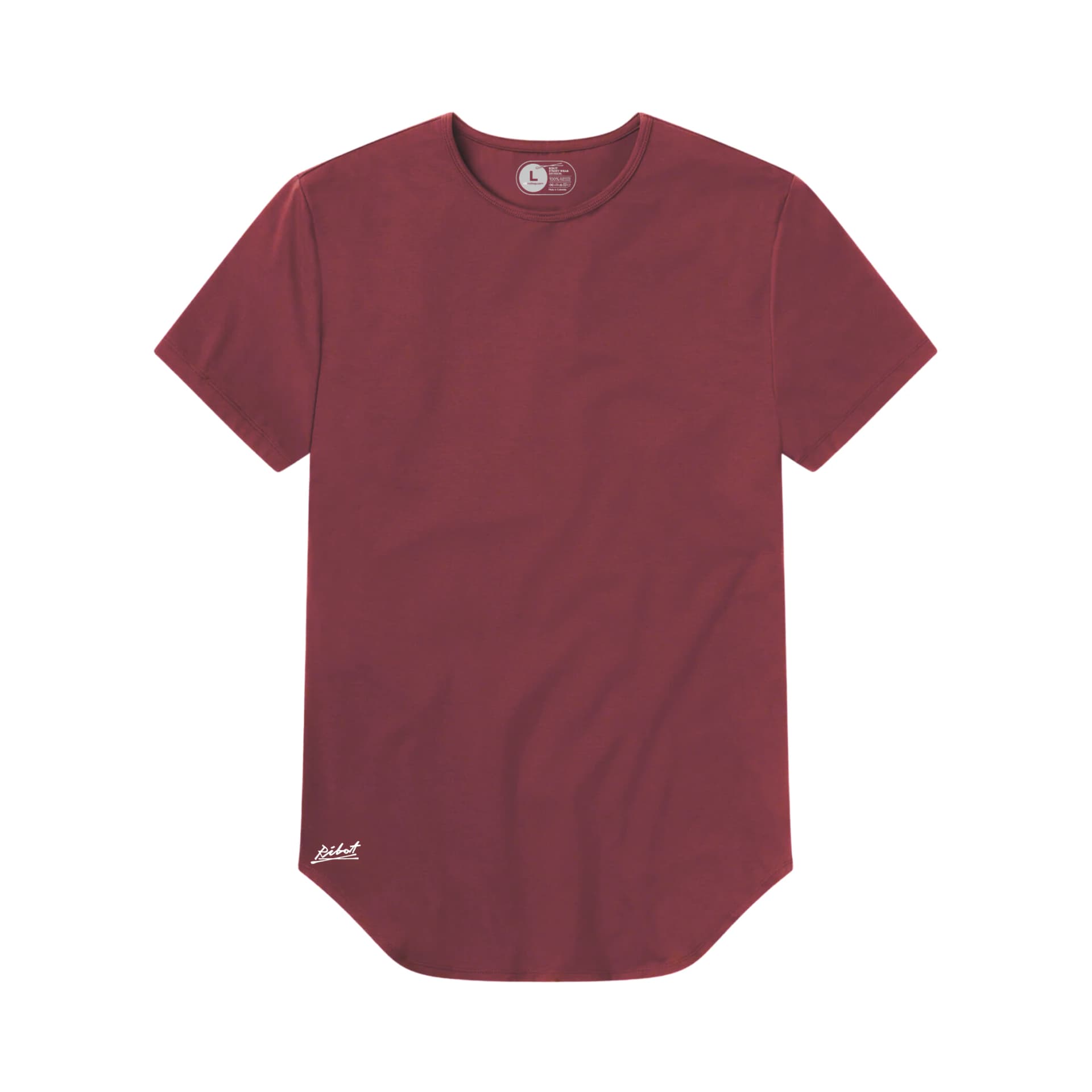 Camiseta Básica Curve Vinotinto - imagen 2