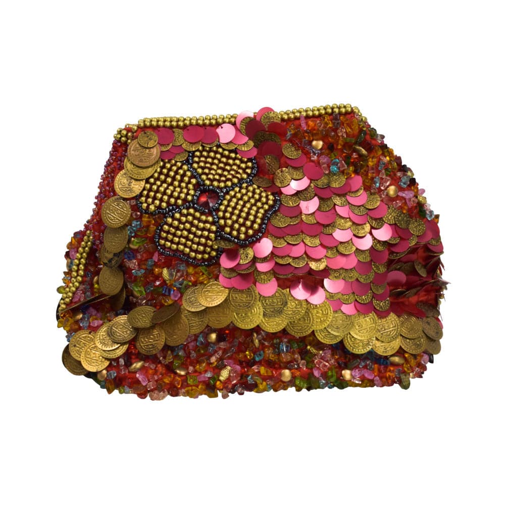 Clutch with Decorative Coins - imagen 1