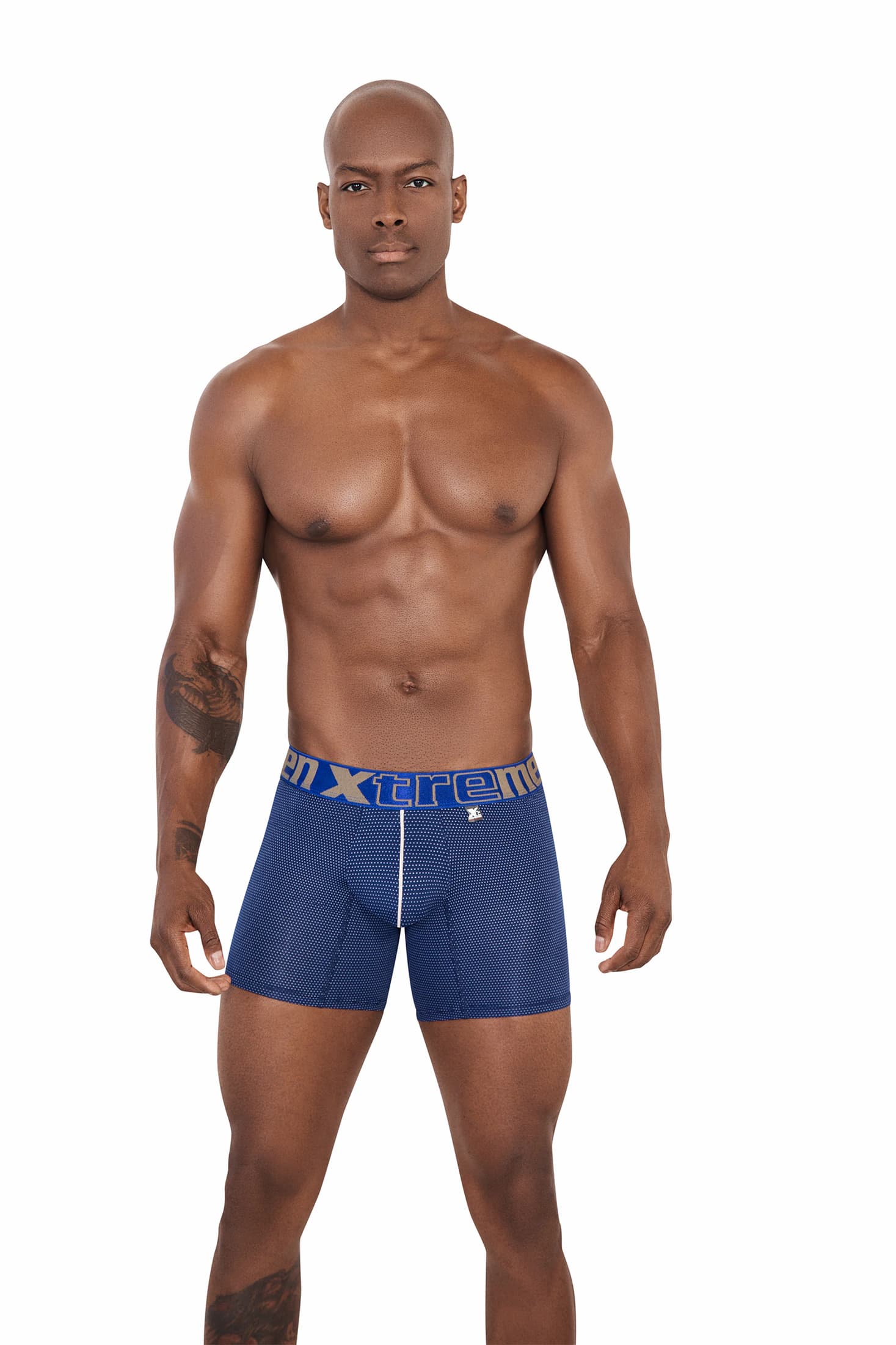 BOXER CLASICO FULL MICROFIBRA AZUL OSCURO - imagen 1