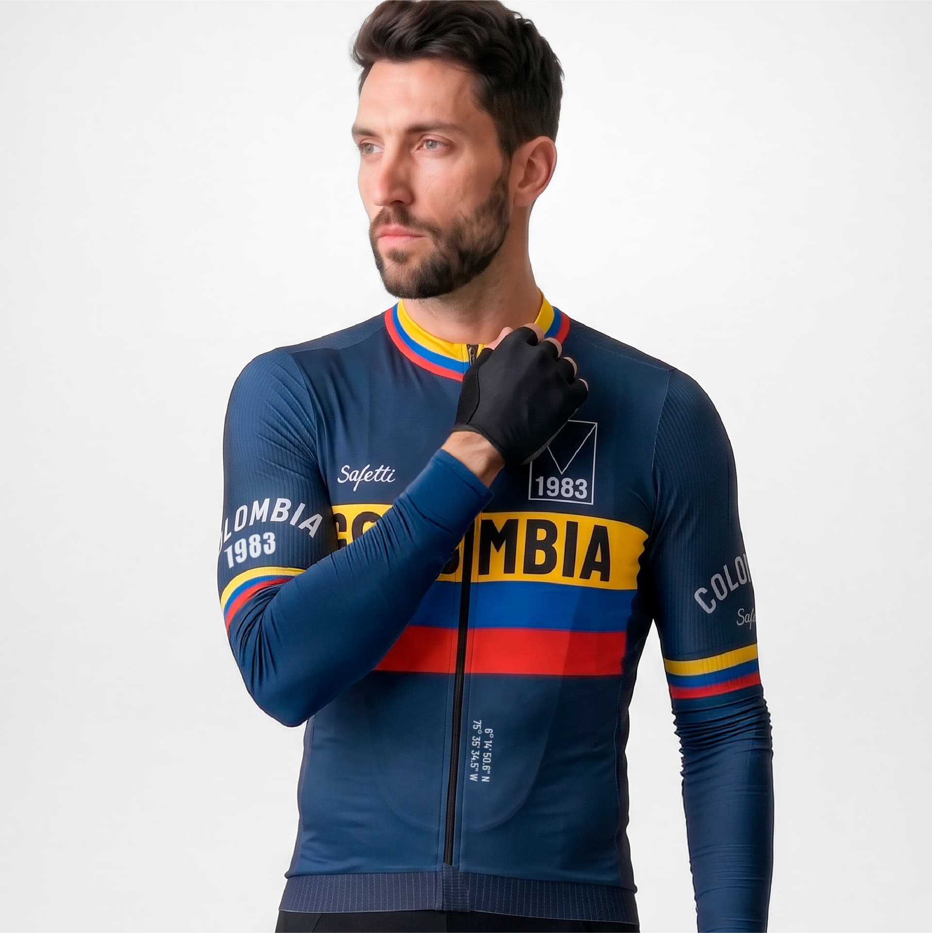 CAMISA CICLISMO MANGA LARGA COLOMBIA VARTA 26 PARA HOMBRE - imagen 3