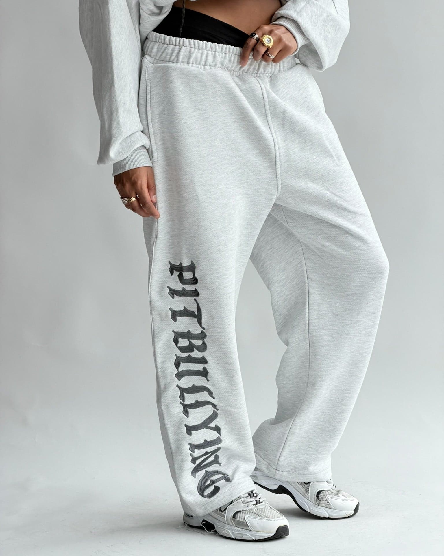 JOGGER STAR GANG GRIS MUJER