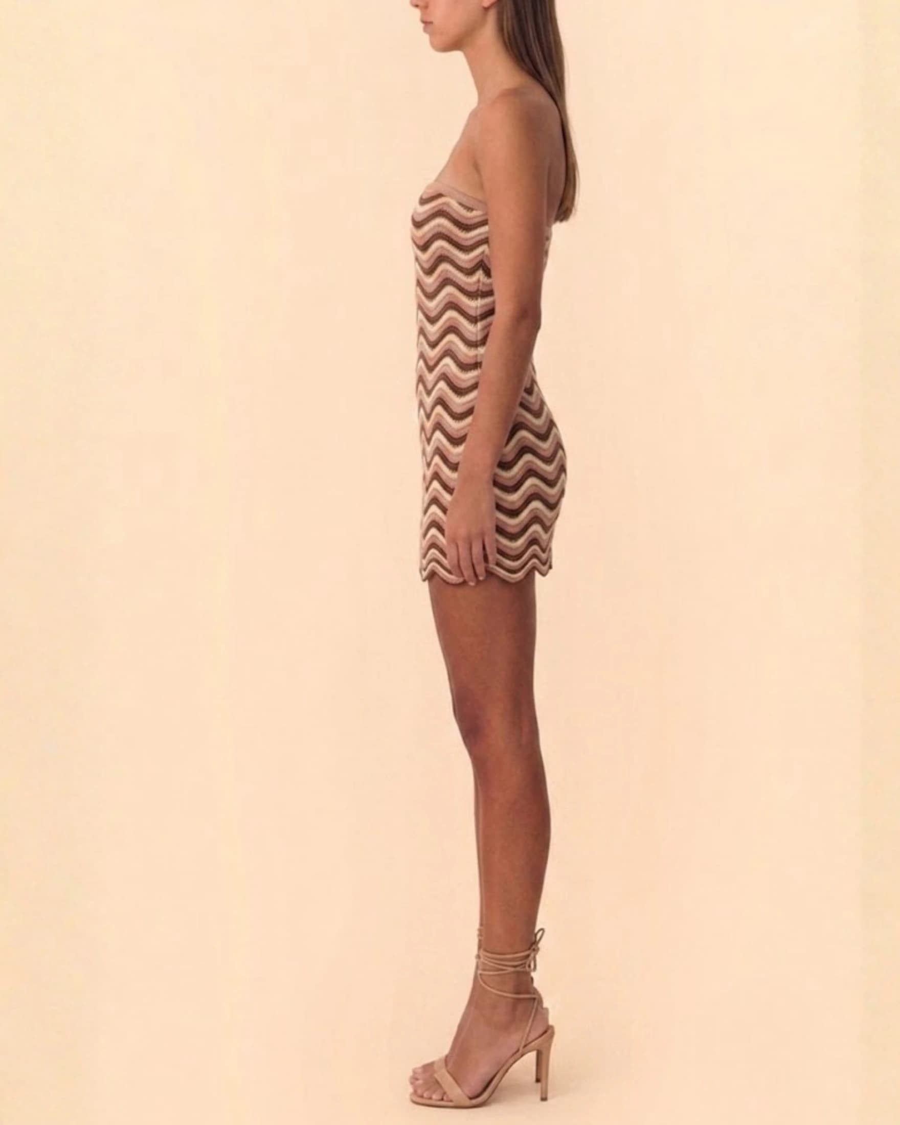 GIA SKIRT/DRESS ROSEWOOD PINK BROWN - imagen 3