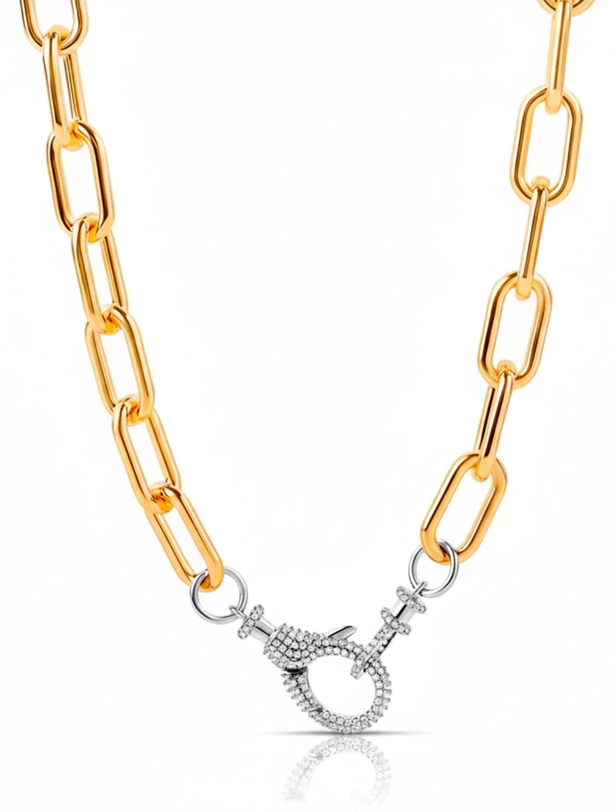 CADENA LOBSTER CLASP PAPERCLIP - imagen 1
