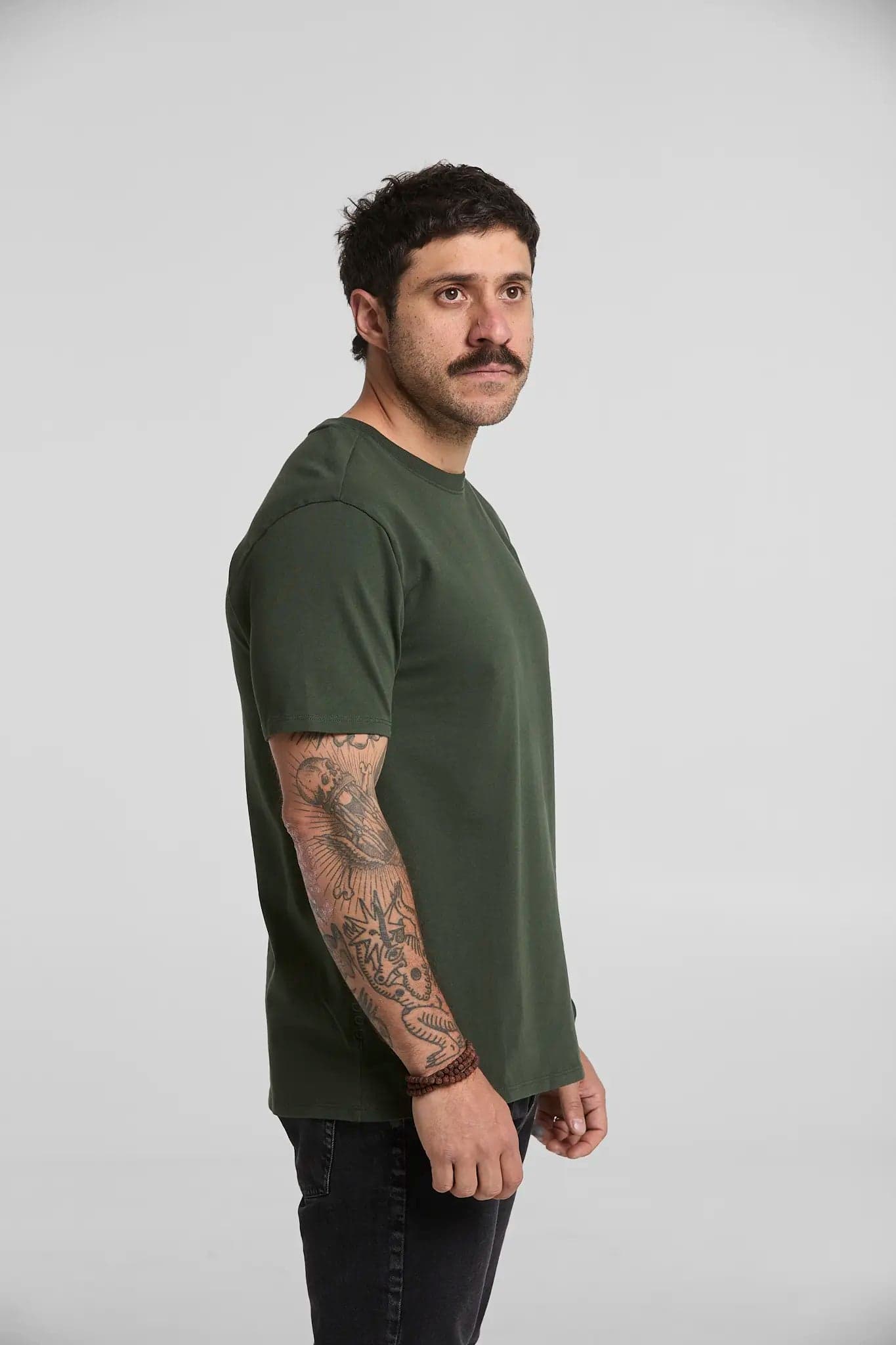Camiseta básica verde militar - imagen 7