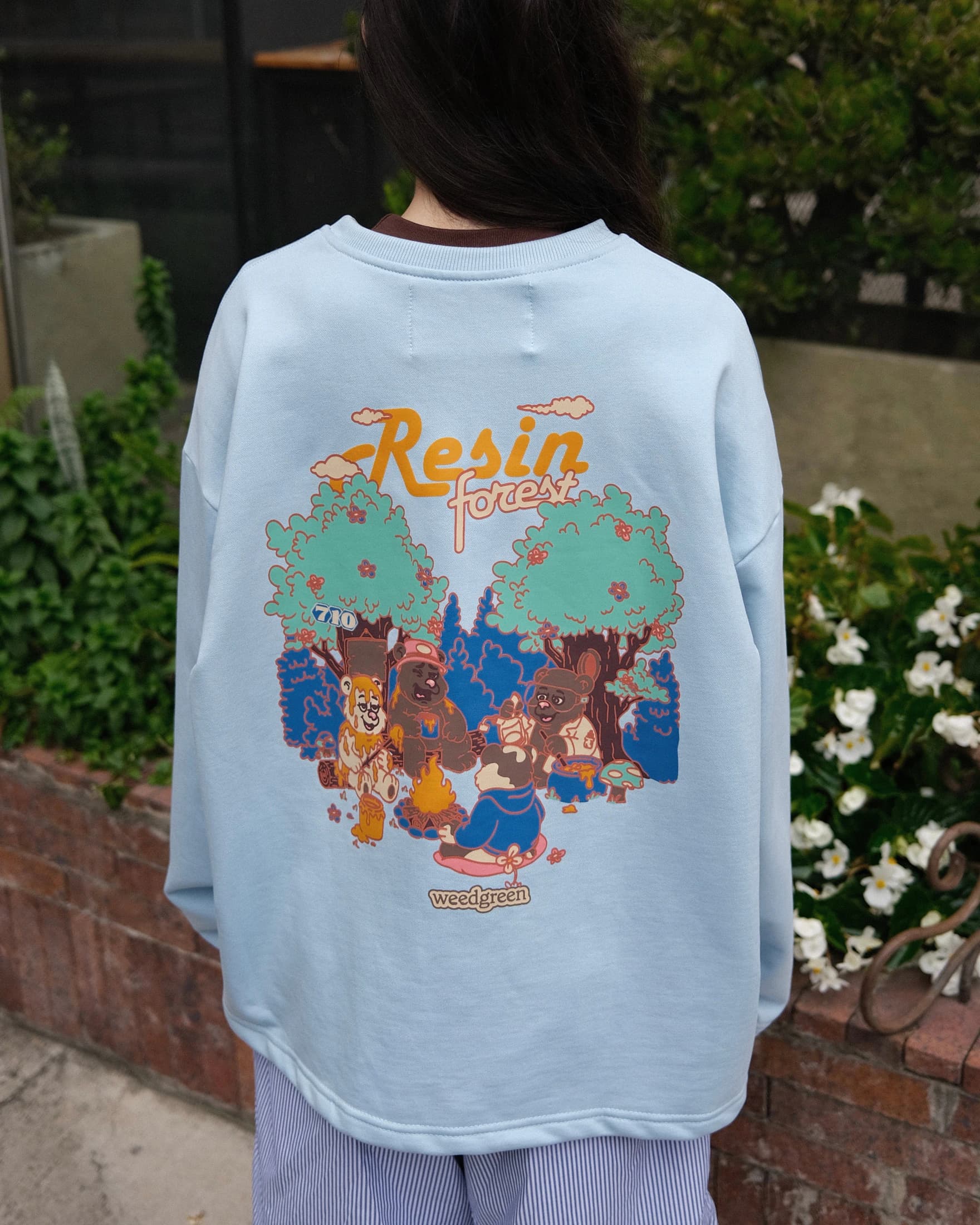 Resin Forest Delicated Blue Sweatshirt - imagen 5