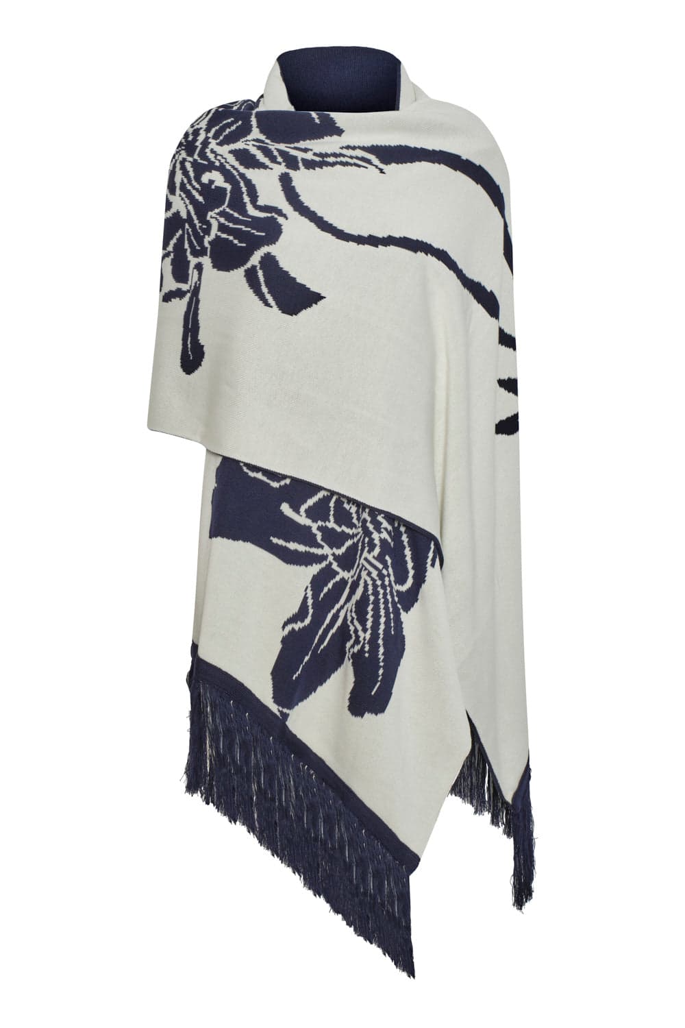 Bufanda yu moon azul natural - imagen 7