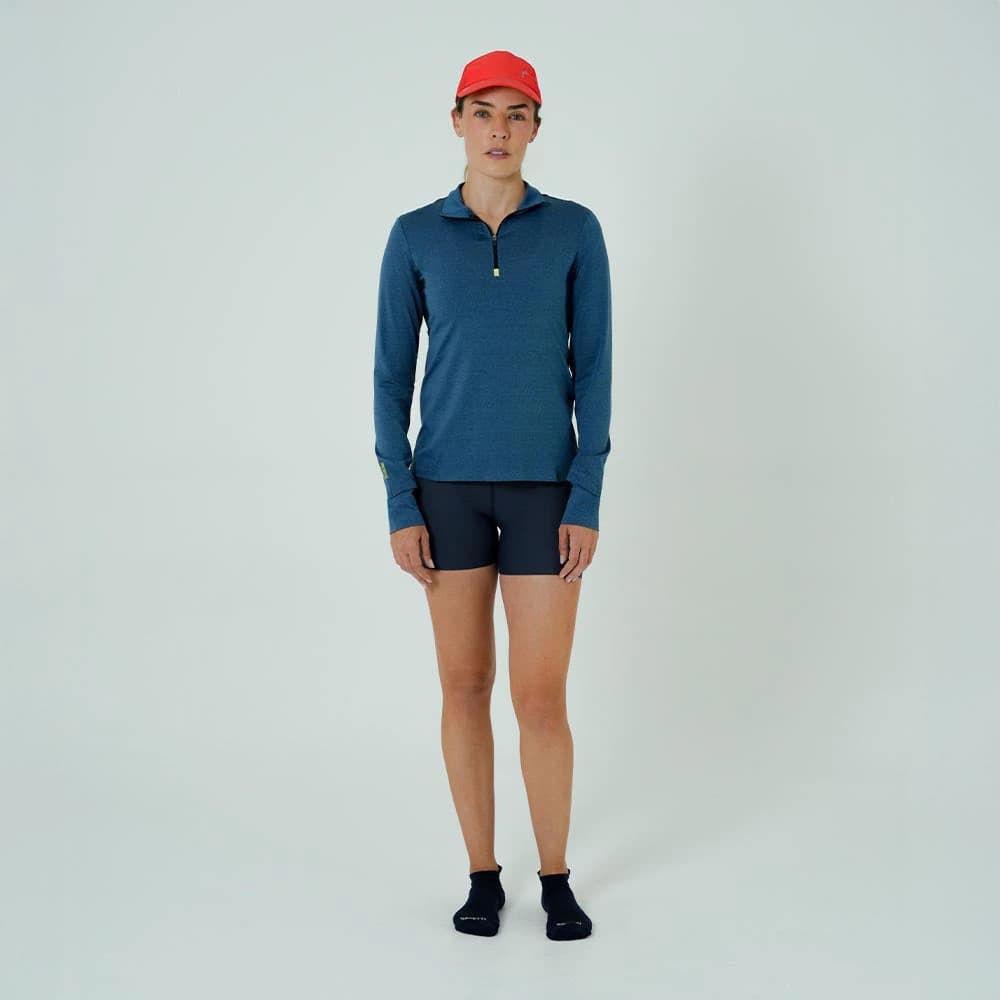 CAMISETA RUNNING MANGA LARGA ACTIVE BLUE PARA MUJER - imagen 1
