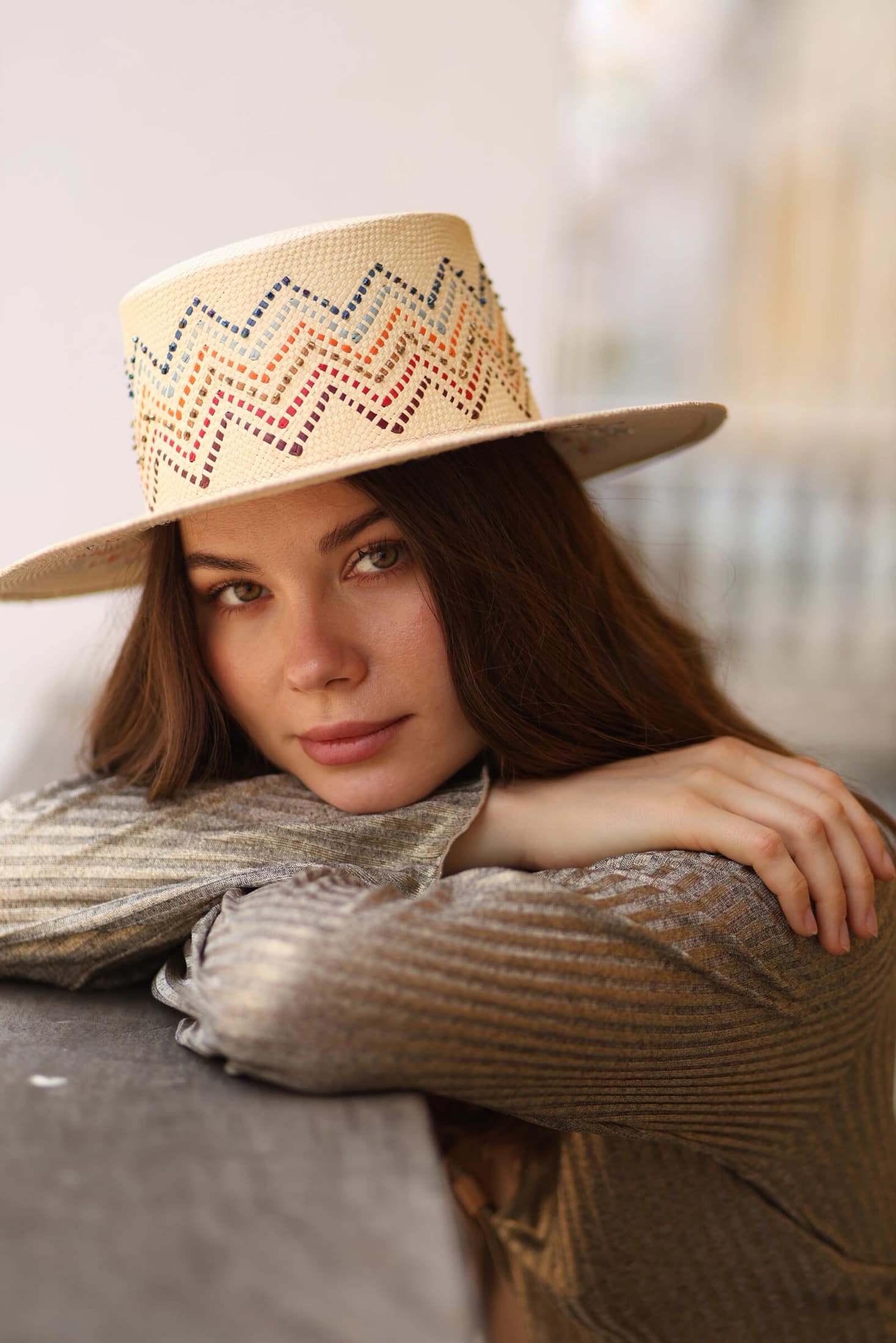 Lolly boater hat