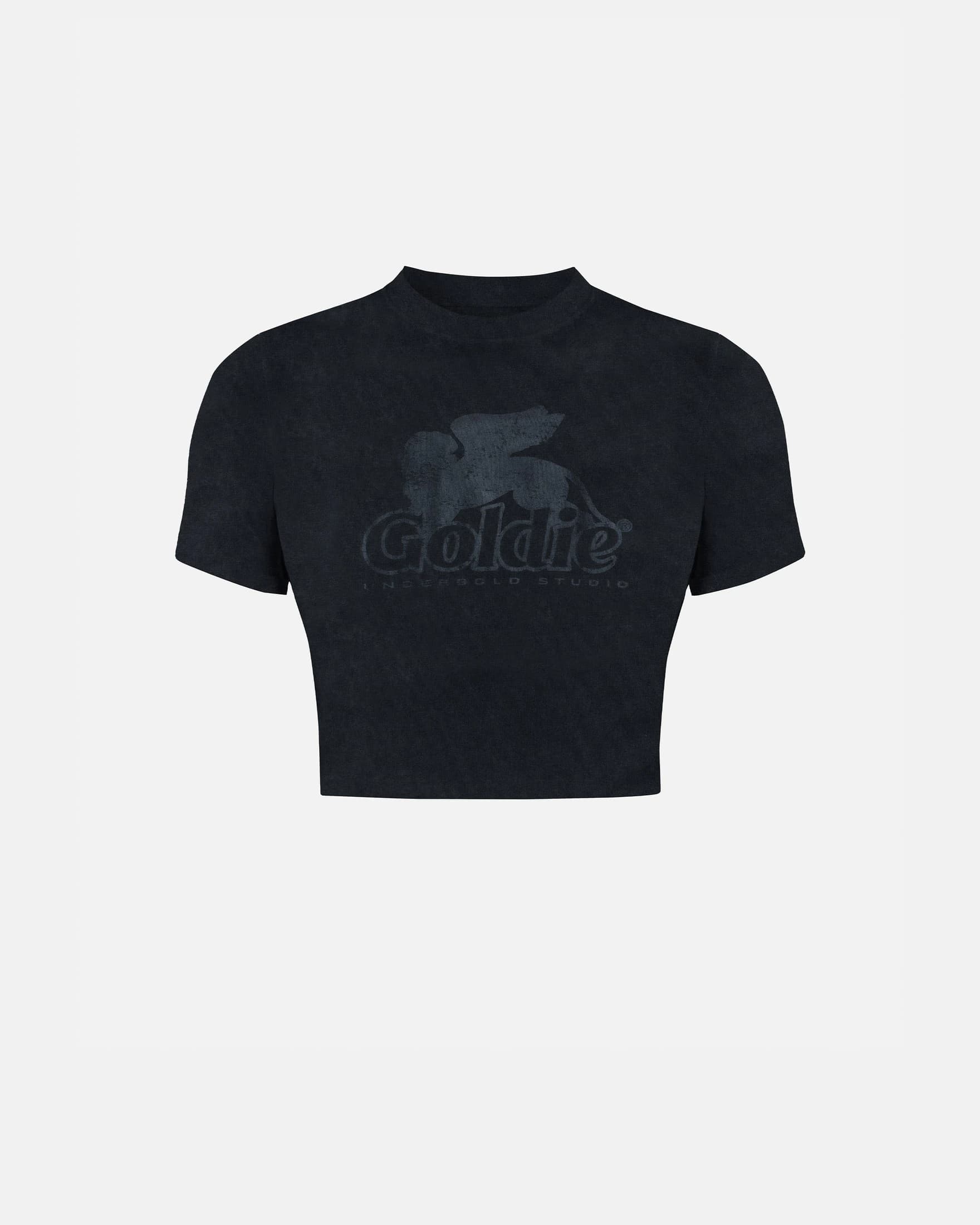 Agnus Dei UNDRGLD Baby Tee Vintage Black - imagen 1