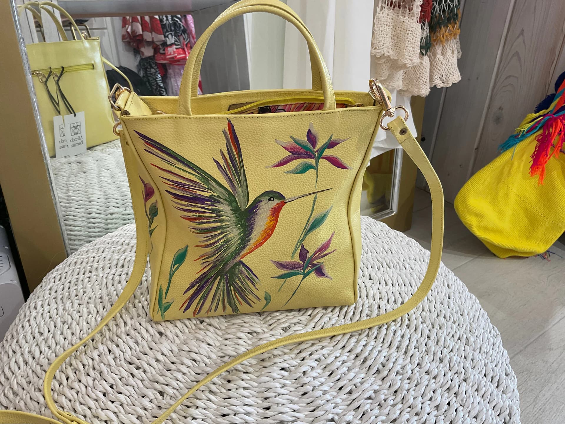 Liliana Silva Hummingbird Purse - Yellow - imagen 1