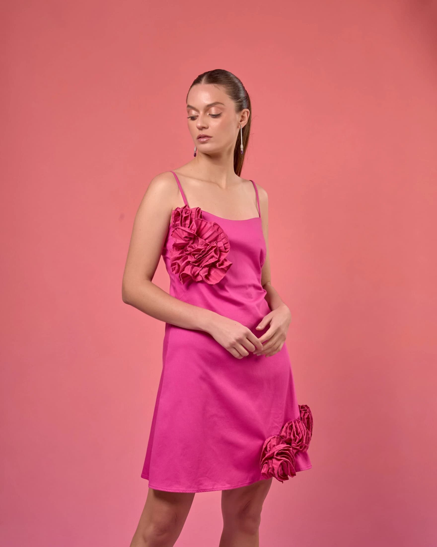 Vestido Bridnet Fucsia - imagen 1