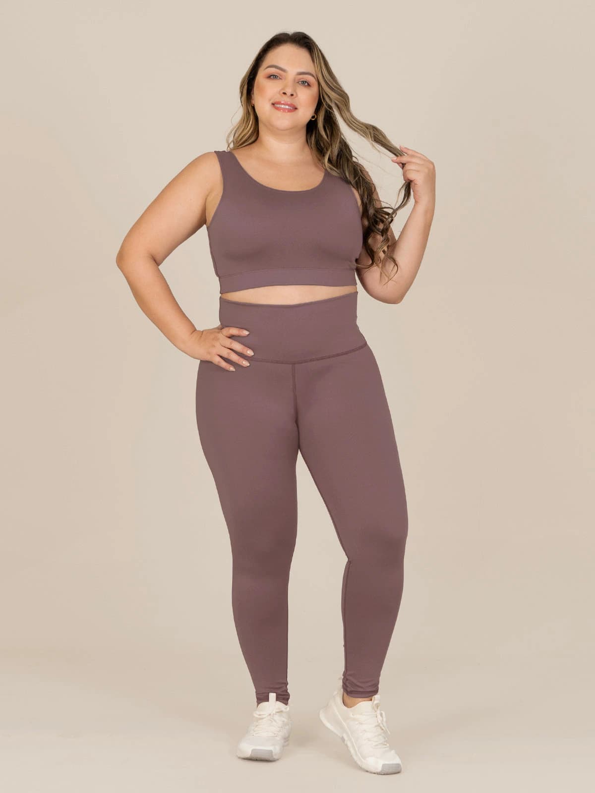 Purple Leggins Set Talla Plus - imagen 1