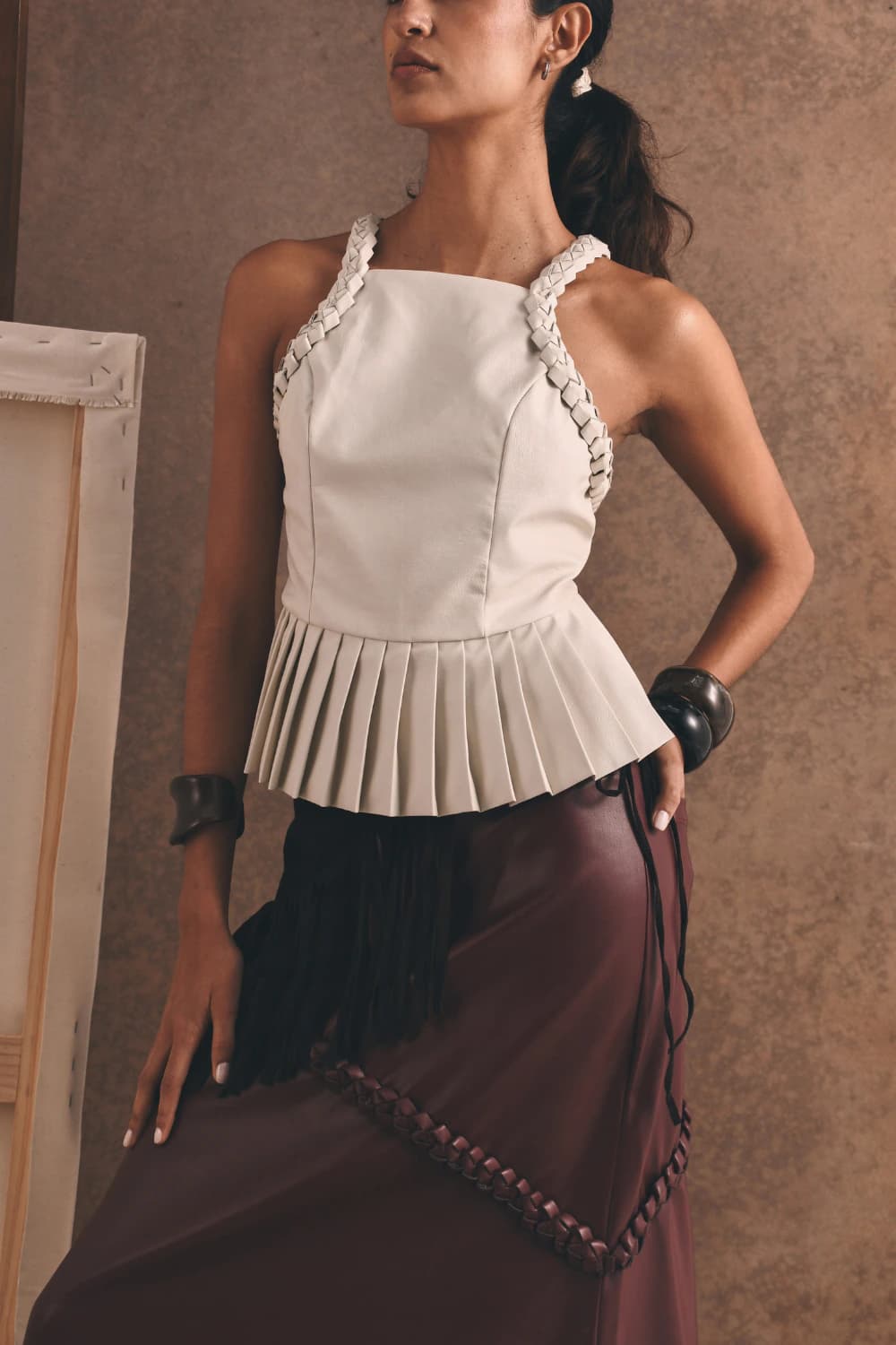 "LA FLACA" TOP IVORY - imagen 4