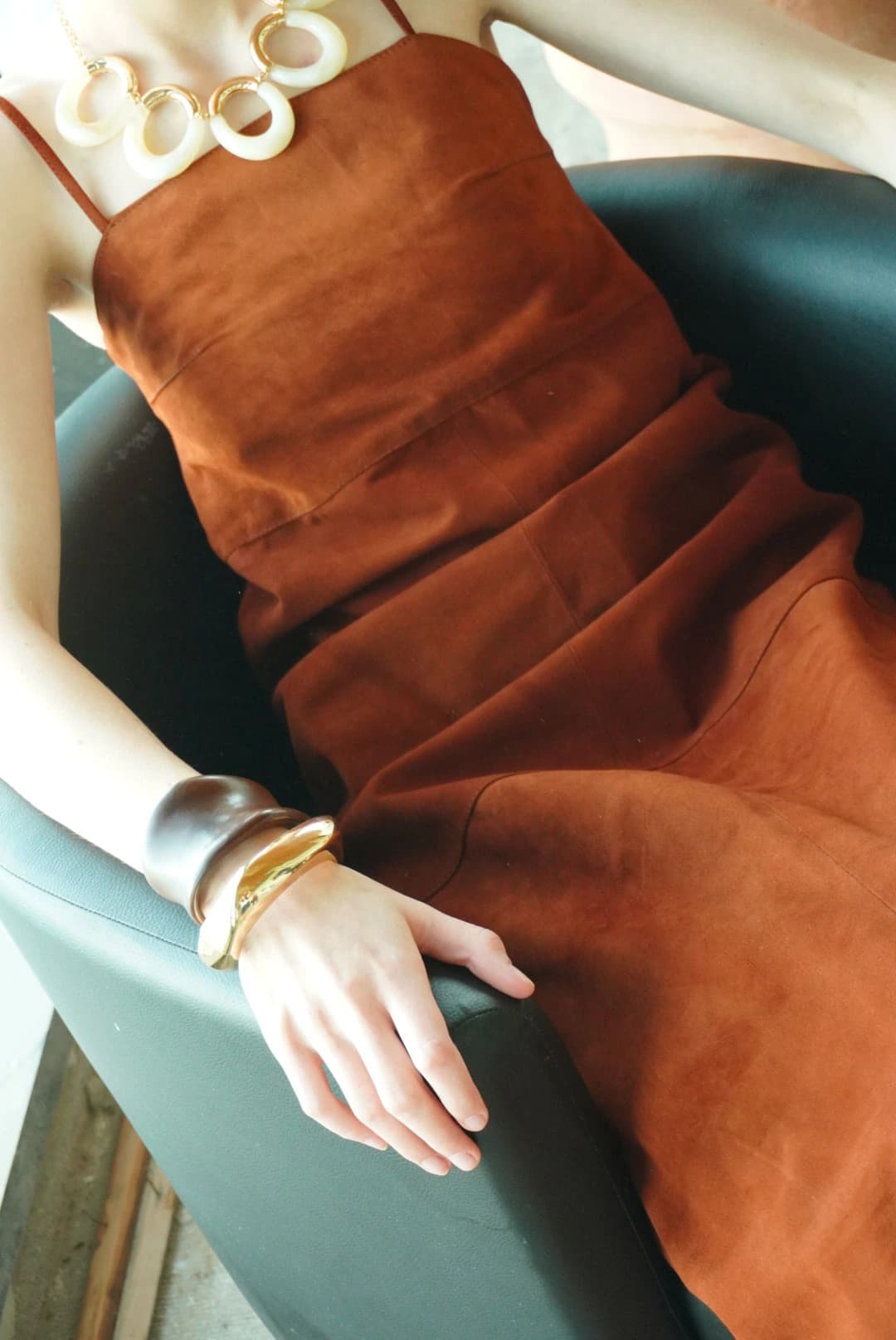 "LA OLA" TERRACOTTA DRESS (PRE-ORDER) - imagen 5