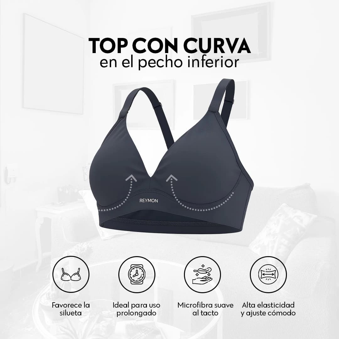 Top en Microfibra con Curva Inferior que Realza el Busto Ref. 451 - imagen 3