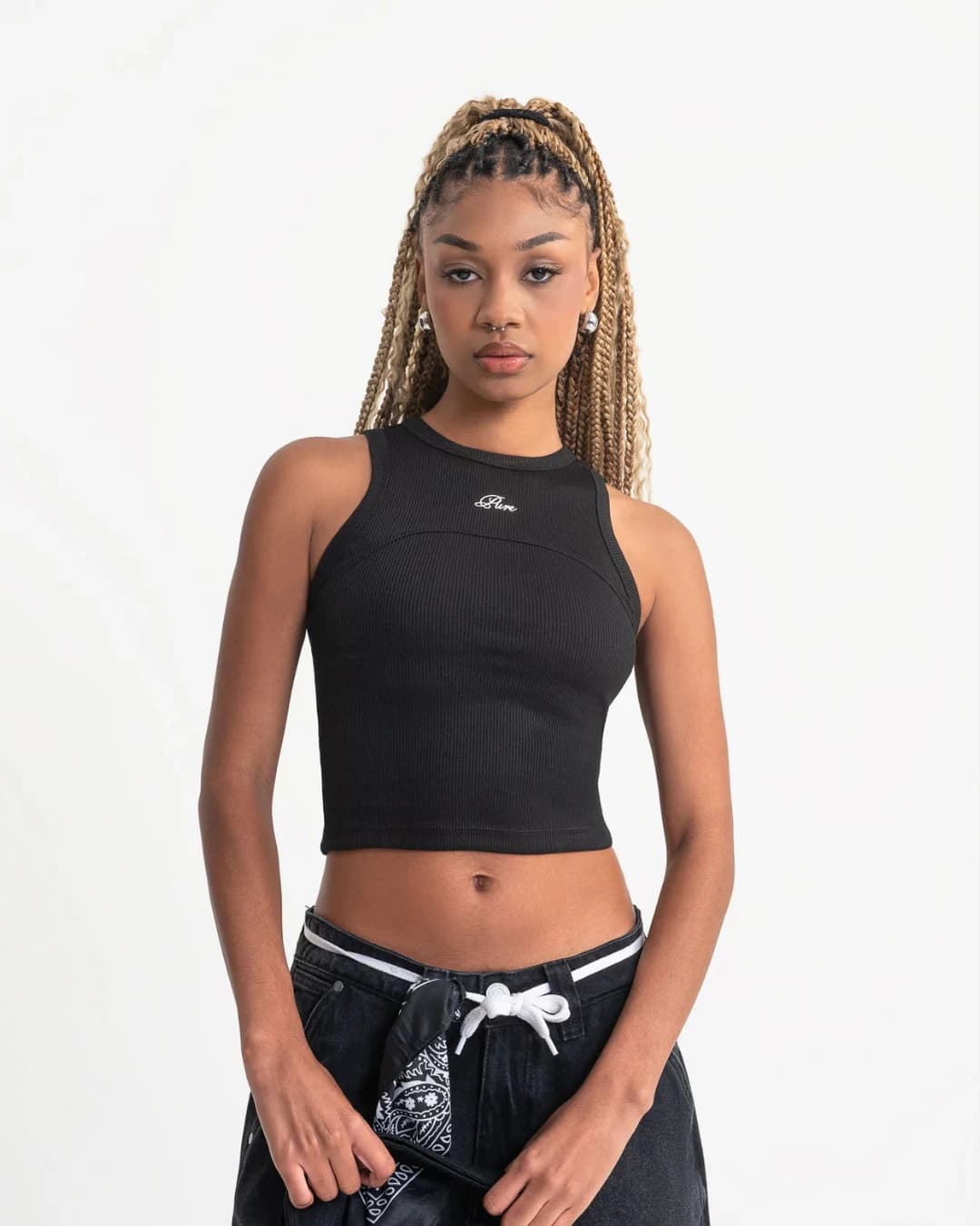 RUSTIC BLACK TANK TOP - imagen 5