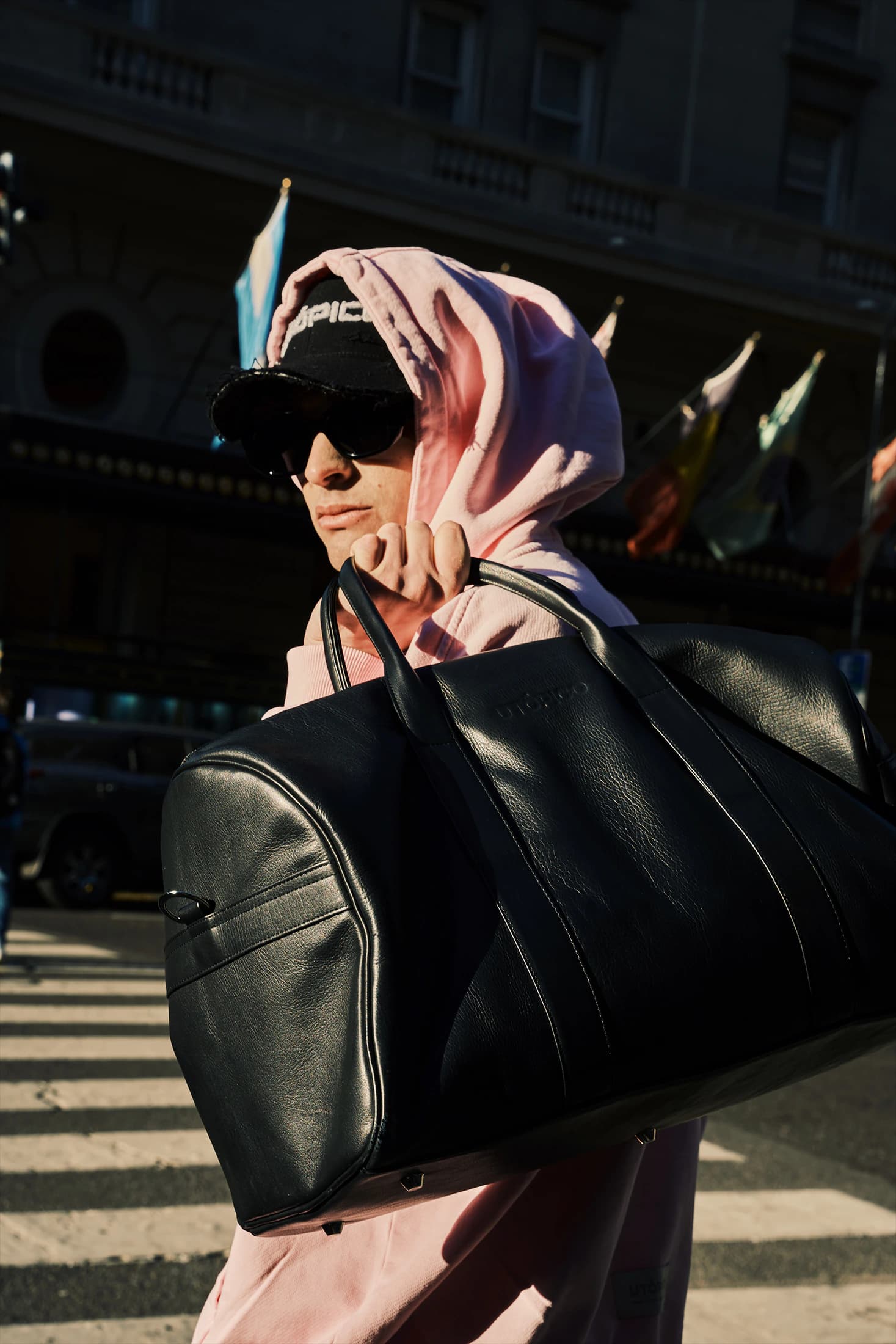 Duffelbag - Black Leather - imagen 2