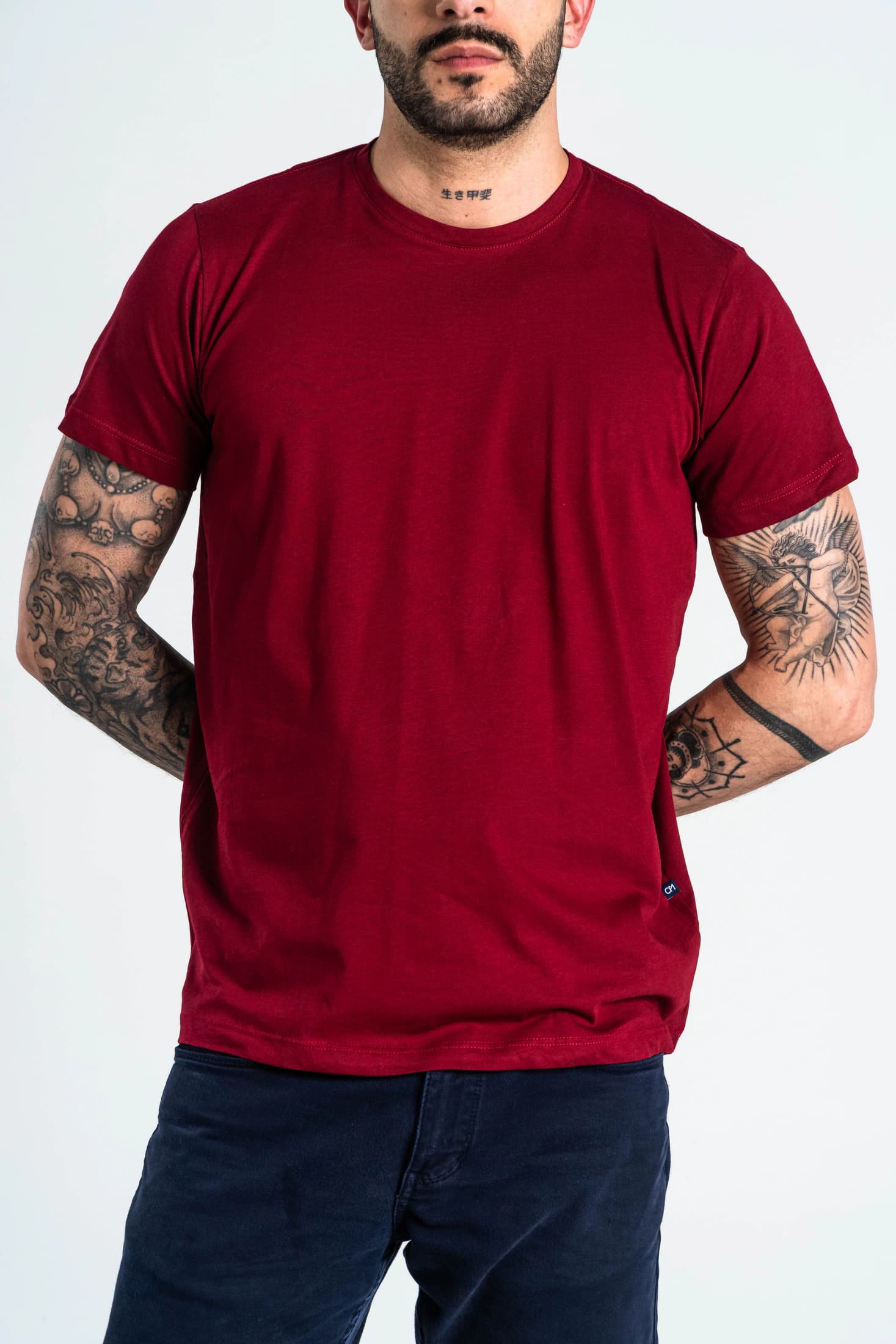 Camiseta Básica Algodón Rojo Cereza