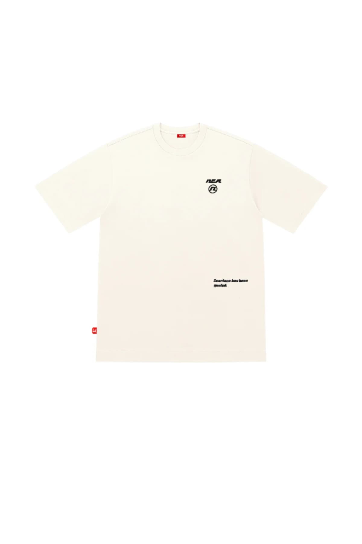 CAMISETA OVERSIZE MASCULINO WORLD MARFIL NEA - imagen 1