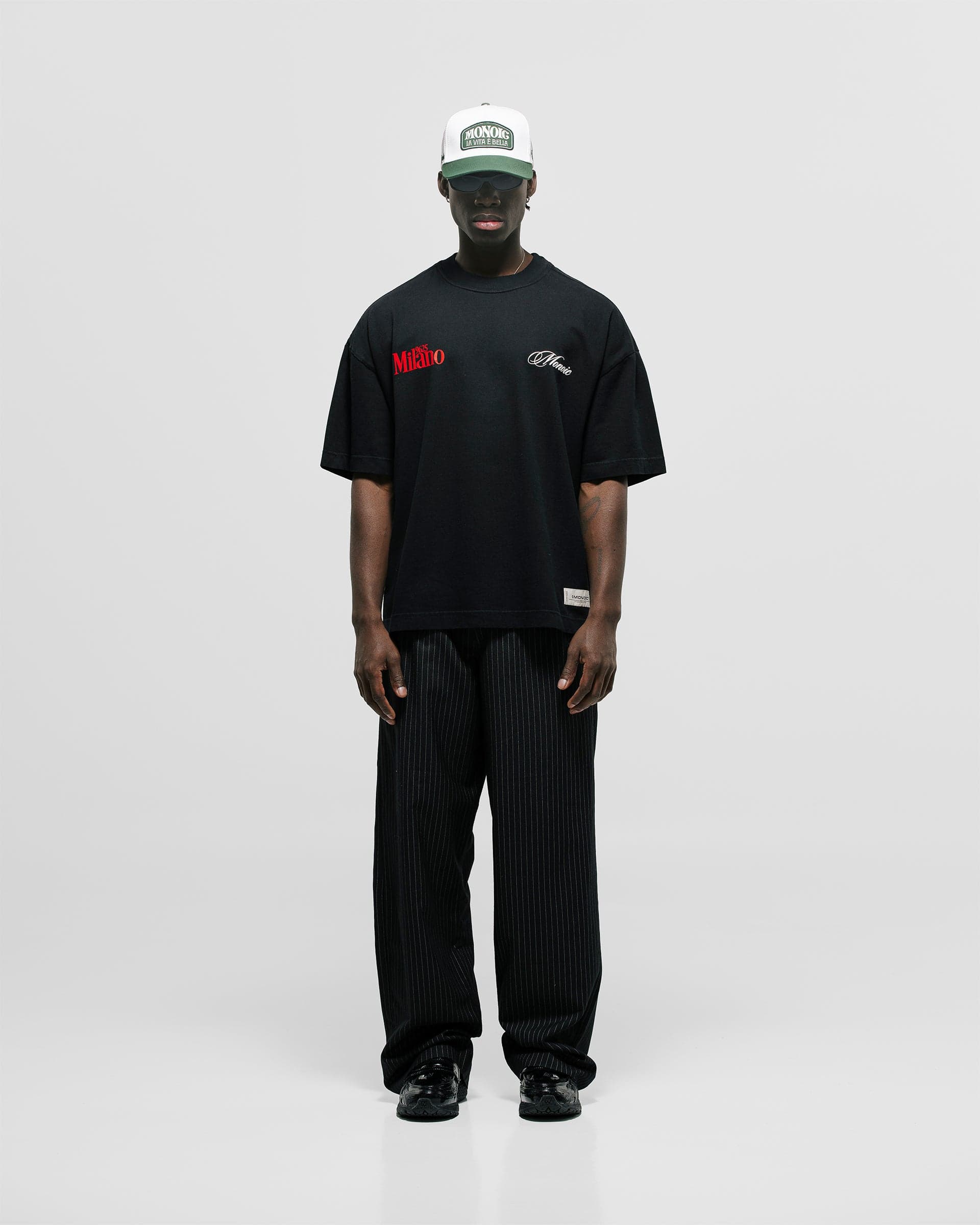 Camiseta Boxy fit Milano - Negro Oscuro - imagen 3