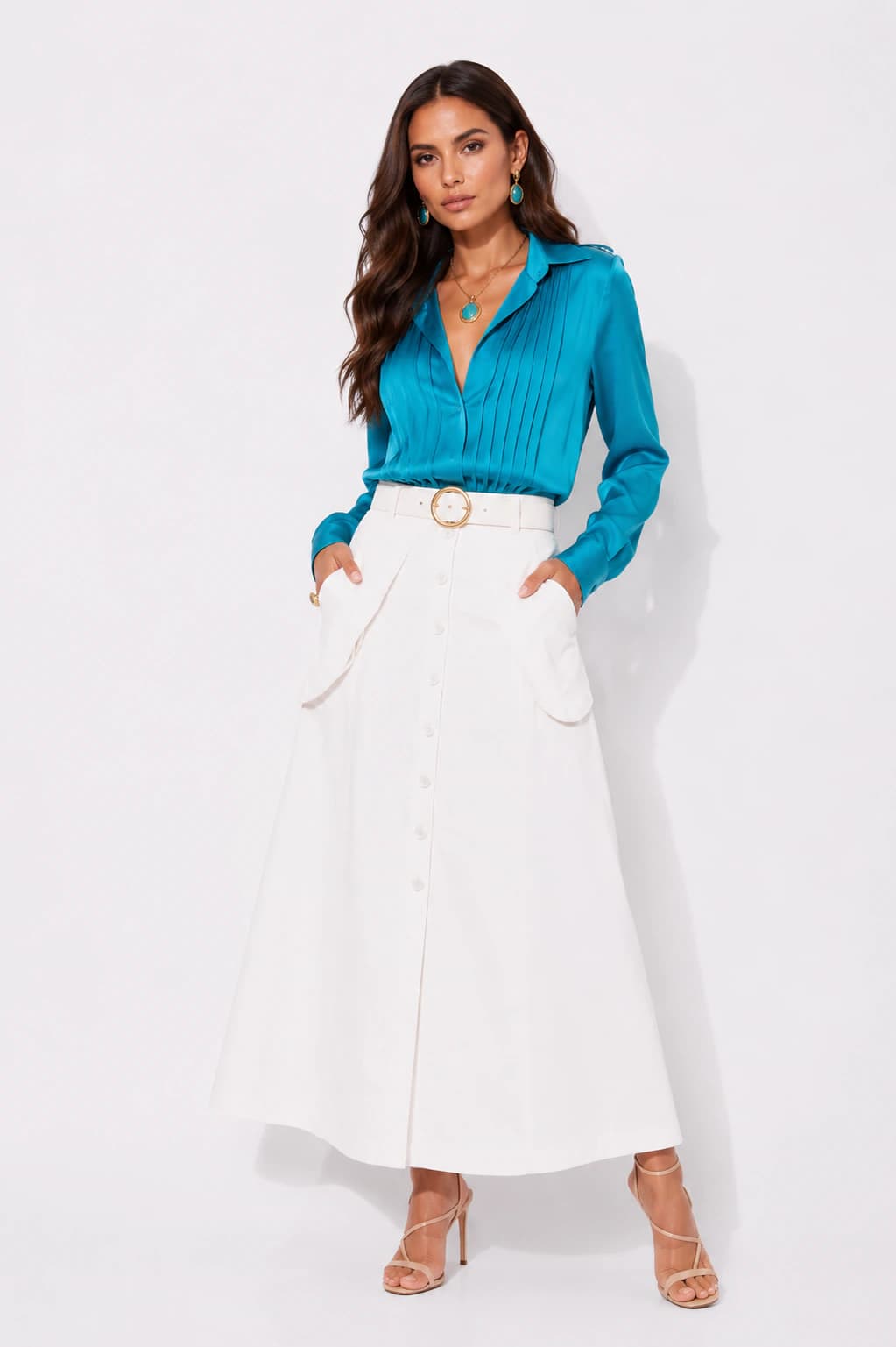 Blusa Barbora Azul - imagen 2
