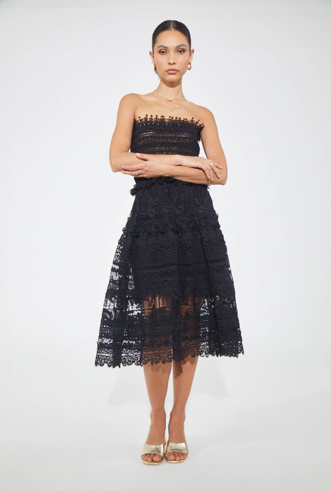 VALLARTA MIDI DRESS BLACK - imagen 1