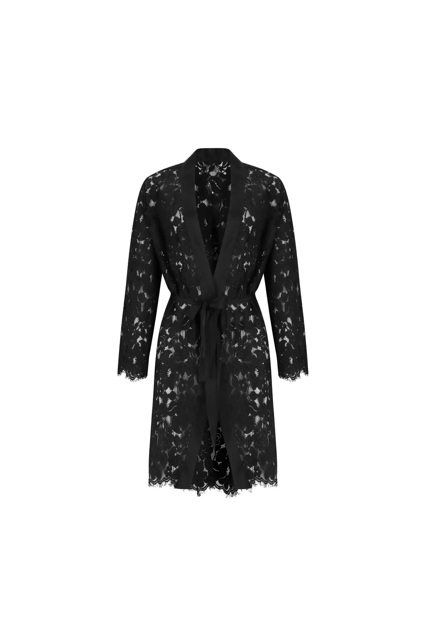 KIMONO NOVIAS ELLIPSE AURA NEGRO NEGRO - imagen 4
