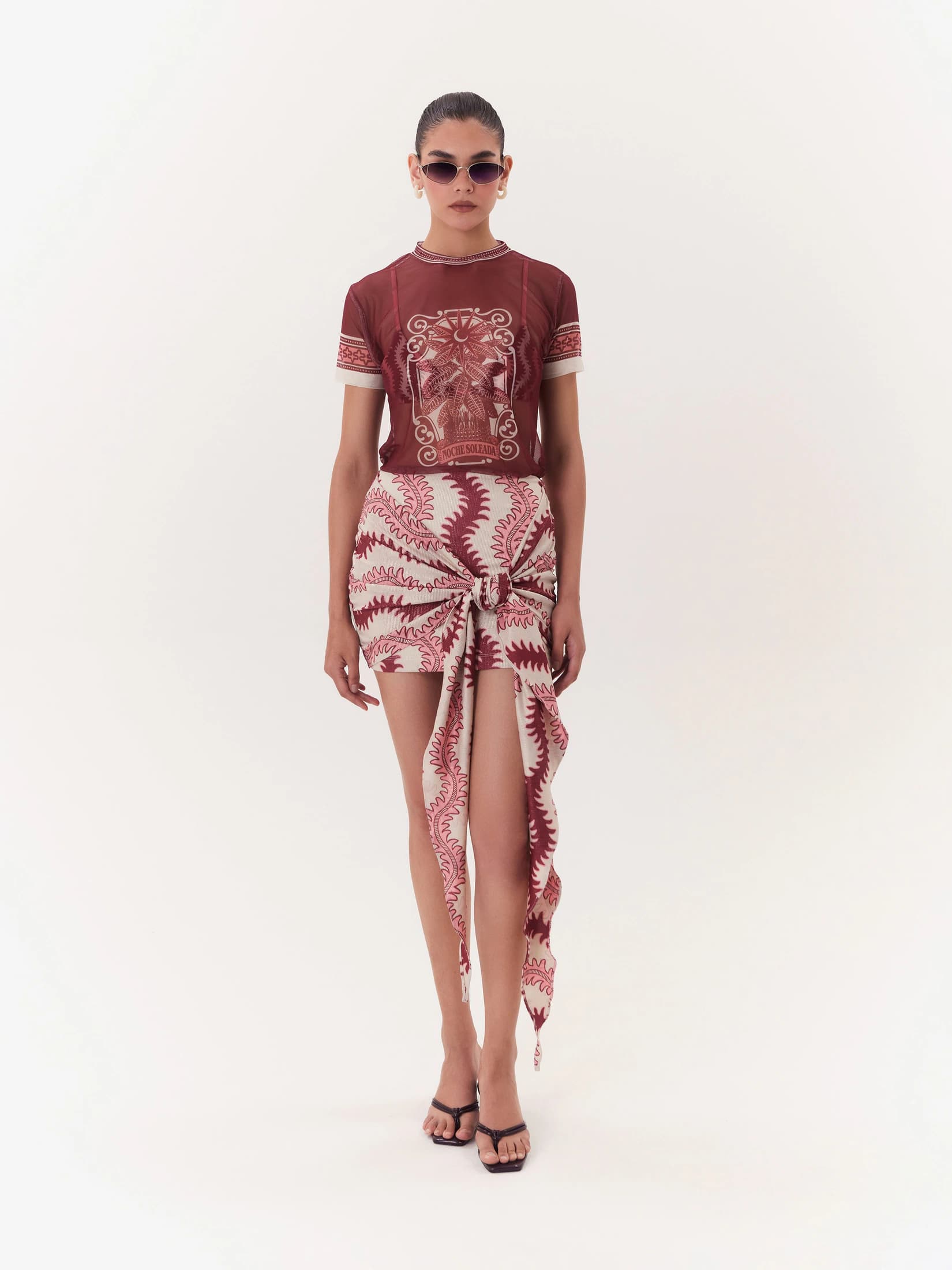 Falda Stretch Solar - Vino